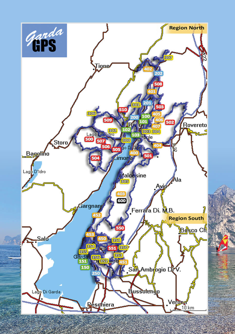 lake garda bike path map